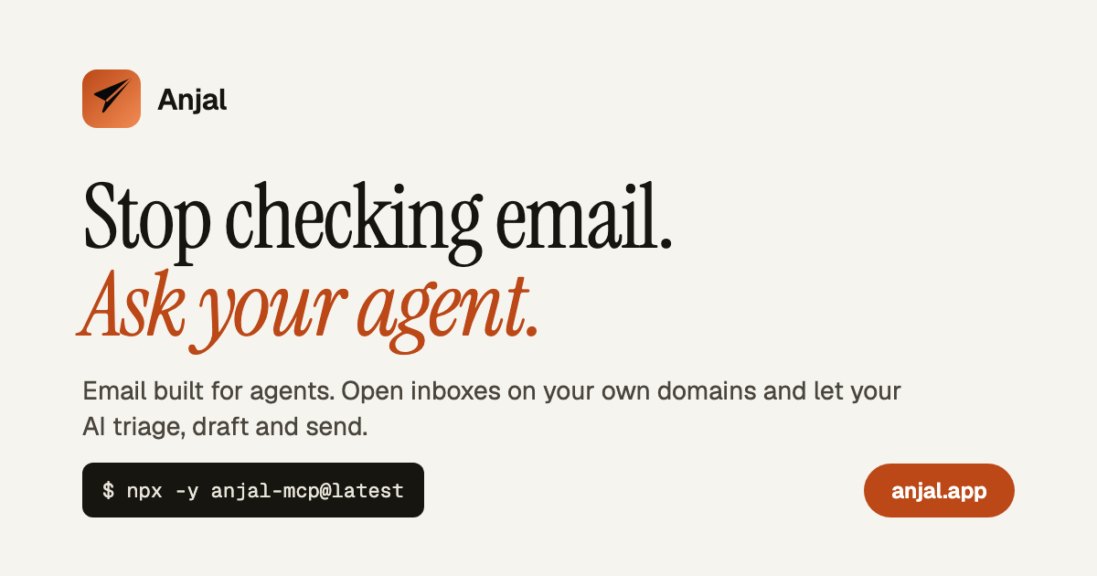 Anjal vs the Gmail API — Comparison